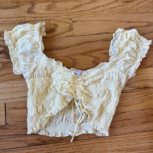 Princess Polly | Yellow Ruffle Top